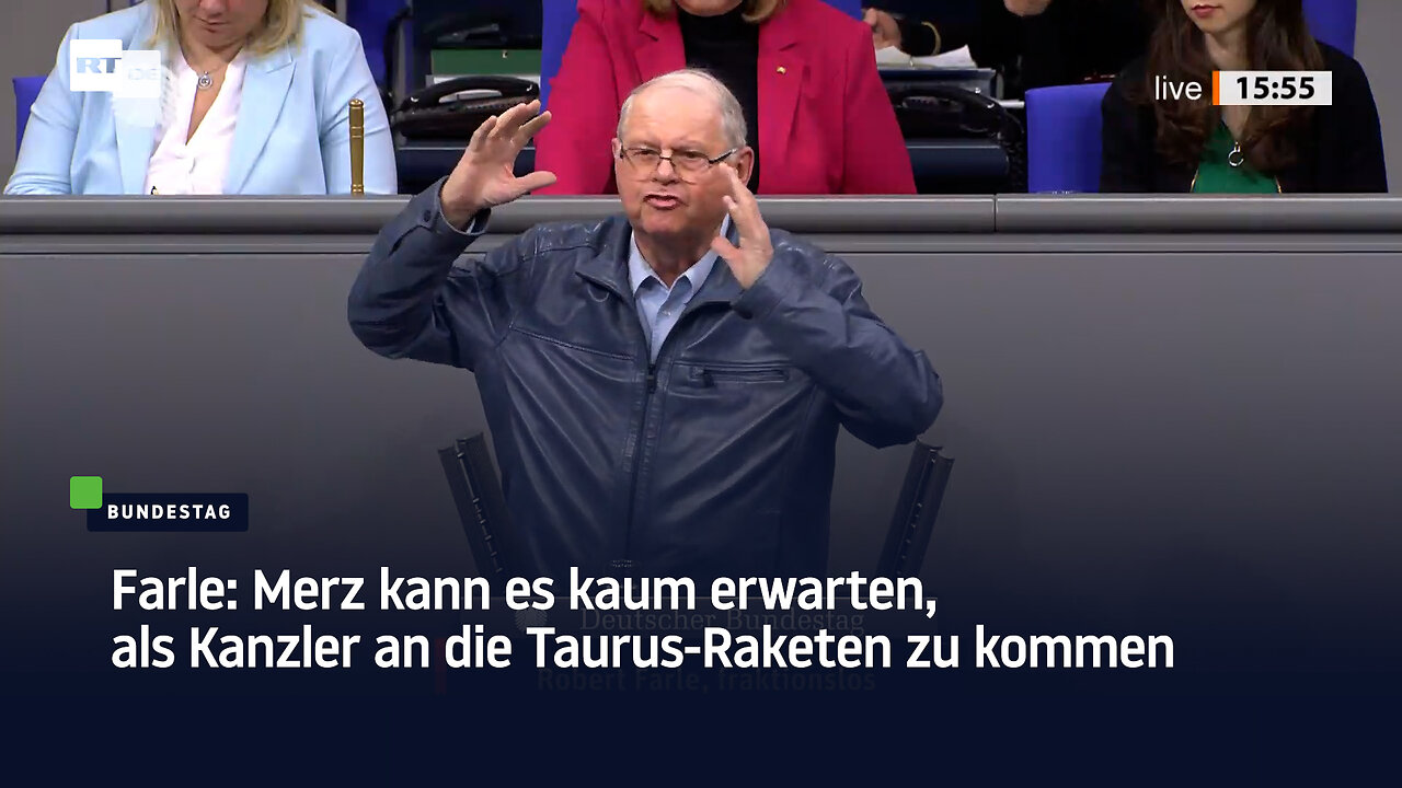 Farle: Merz kann es kaum erwarten, als Kanzler an die Taurus-Raketen zu kommen