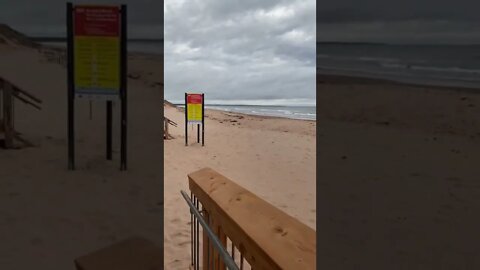 Cloudy day at the beach