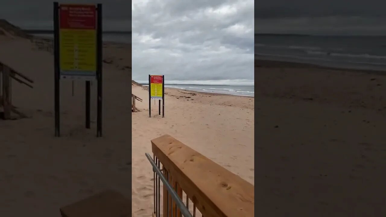 Cloudy day at the beach