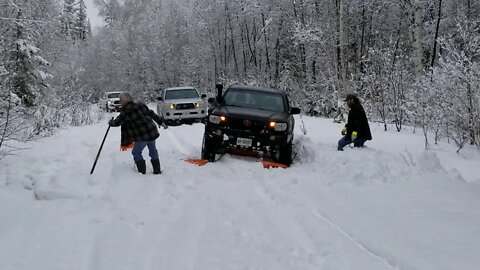 Stuck in some heavy thick snow