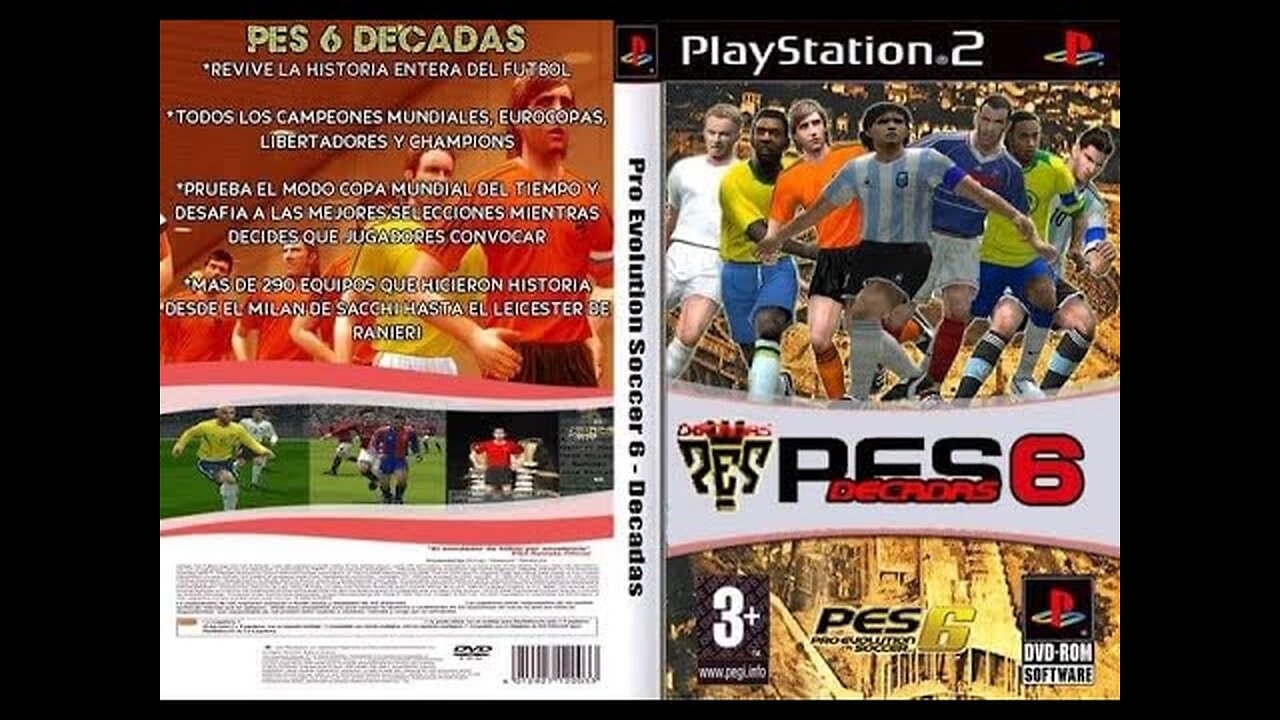 PES 6 Décadas (converted to PS2)