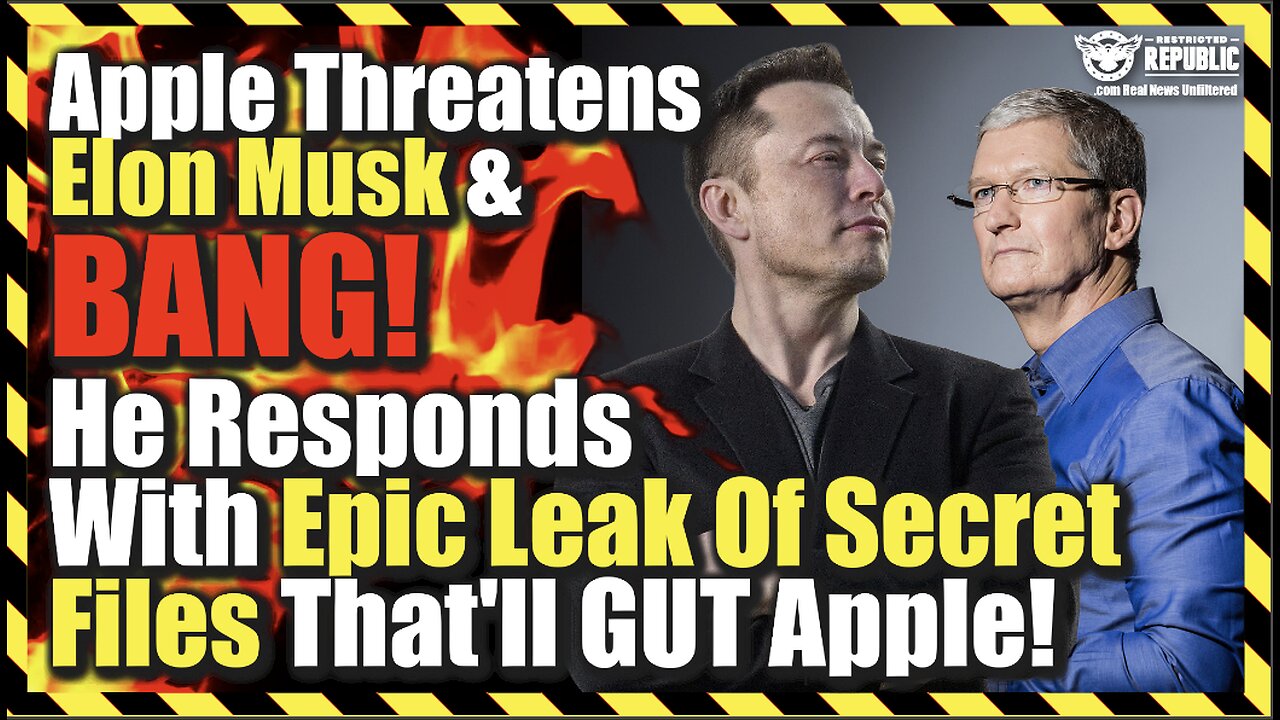 Apple Threatens Elon & BANG! He Responds With Epic Leak Of Secret Files, It Will GUT Apple!