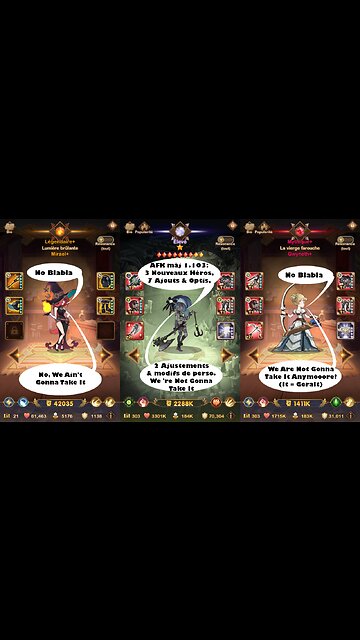 AFK Arena Txt MAJ 1.103 musique no blabla