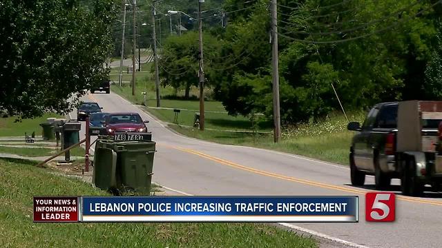 Lebanon Police Increasing Traffic Patrols