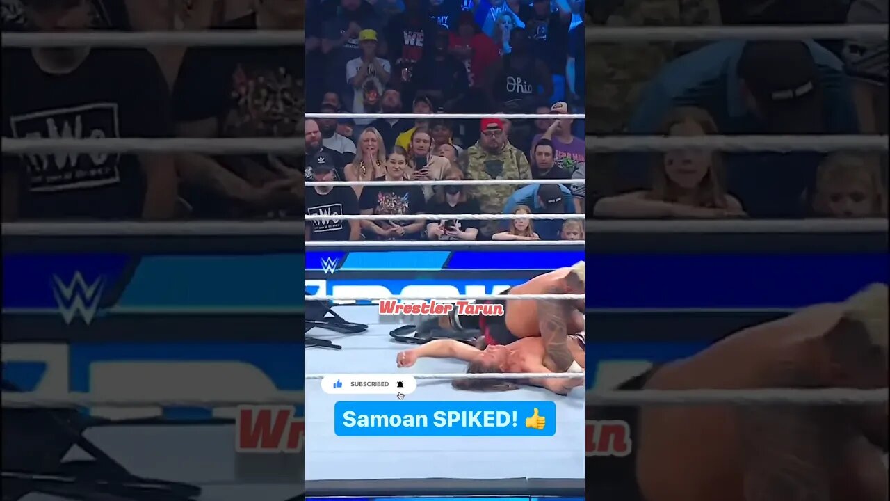 Solo Sikoa 😱 Spike On Matt Riddle WWE SmackDown! #shorts