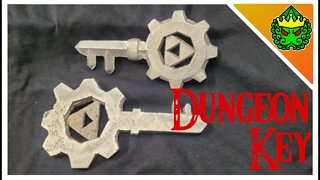 Twilight Princess Dungeon Key--Re-making my first ever cast! Melting scrap aluminum for sand casting