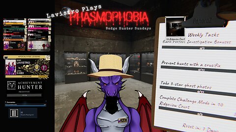 Lavistro Plays Live - Phasmophobia Weekly Challenge-