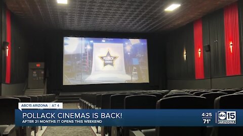 Sneak peek: Pollack Cinemas in Tempe reopening this weekend