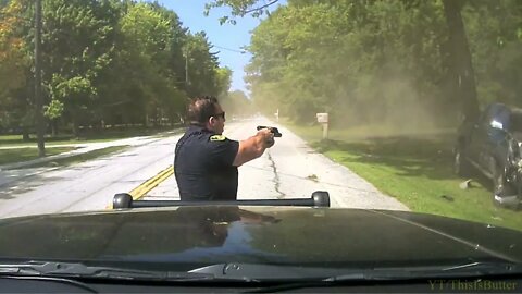 Video shows Solon’s chase ends in roll over crash