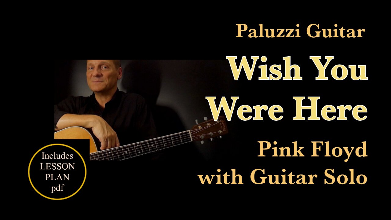 Pink Floyd Wish You Were Guitar Lesson [Rhythm Strum Solo Tab]