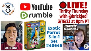 Thrifty Thursday with Special Guest @BrickJedi ! LEGO Set #31136 Exotic Parrot