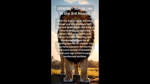 GEMINI♊️ SUN IN LEO INFLUENCE (important notes) #astrology #suninleo #influence #tarotary #gemini