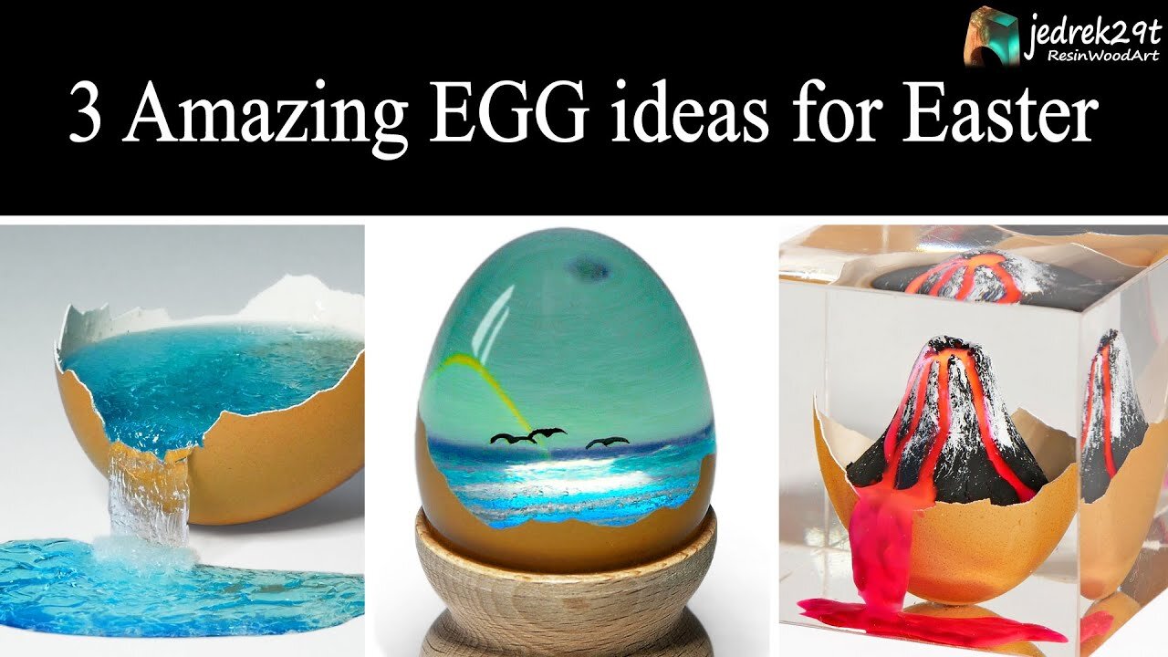 3 Amazing EGG ideas for Easter | Resin Art