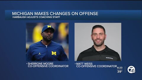 Michigan coaches Sherrone Moore and Matt Weiss to work as co-offensive coordinators