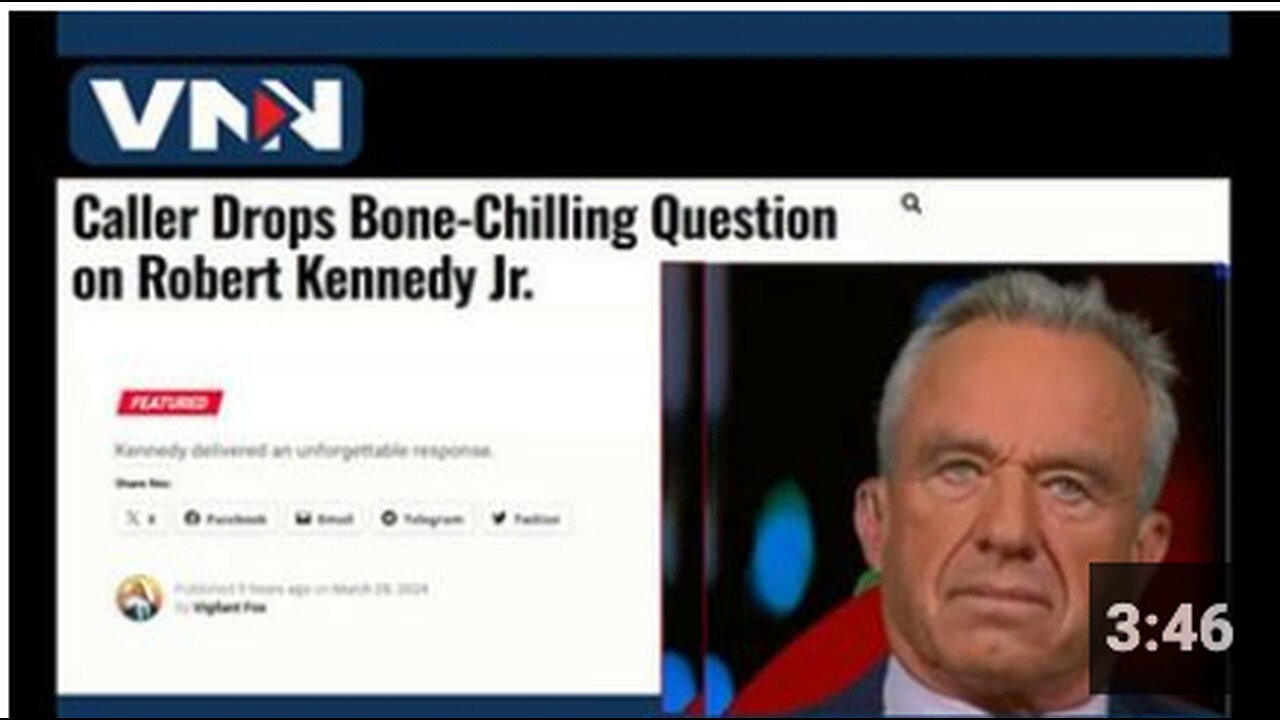 Caller Drops Bone-Chilling Question on RFK Jr