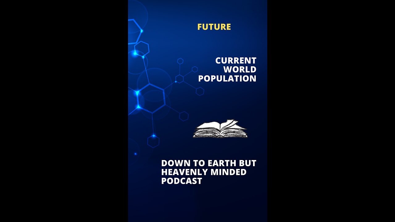 Current World Population and US Debt, on Down to Earth But Heavenly Minded Podcast