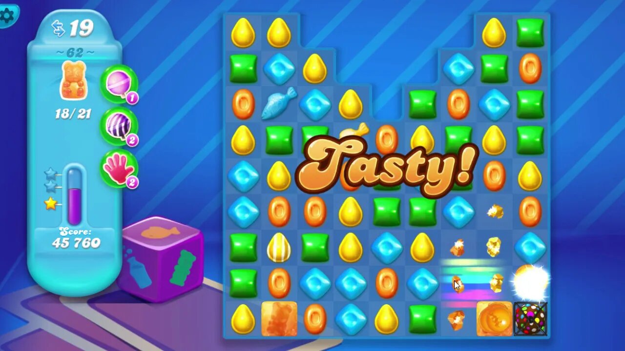 Candy Crush Soda Saga Level 62