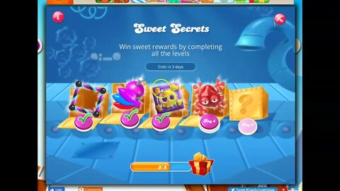 Sweet Secrets Day 4 in Candy Crush Saga for fun and prizes; featuring the frog!