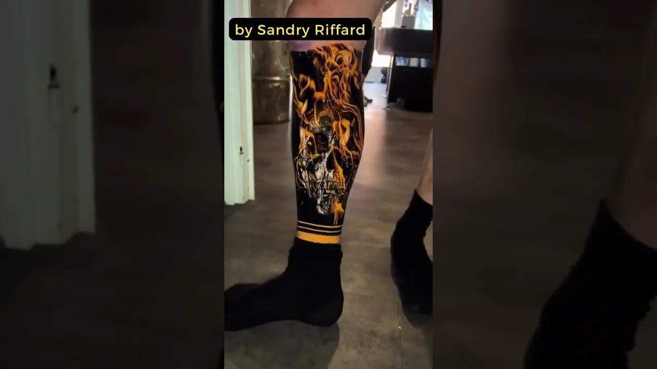 Stunning work by Sandry Riffard #shorts #tattoos #inked #youtubeshorts