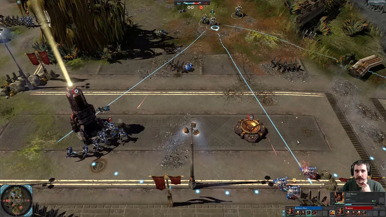 Ruthless at Heart (Chaos Lord) vs Wingblade (Chaos Lord) || Dawn of War 2: Elite