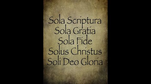 Sola Scriptura