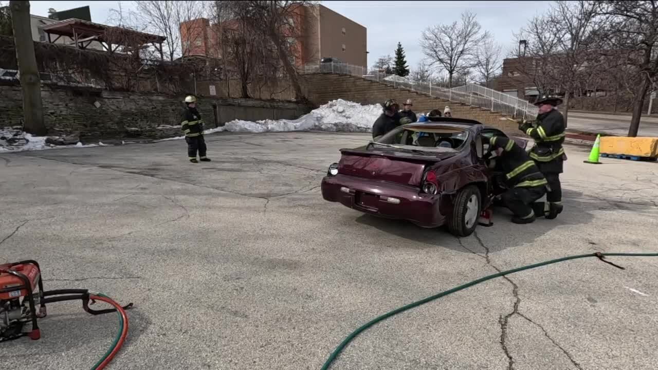 Fire Department practices extractions as reckless driving crashes increase