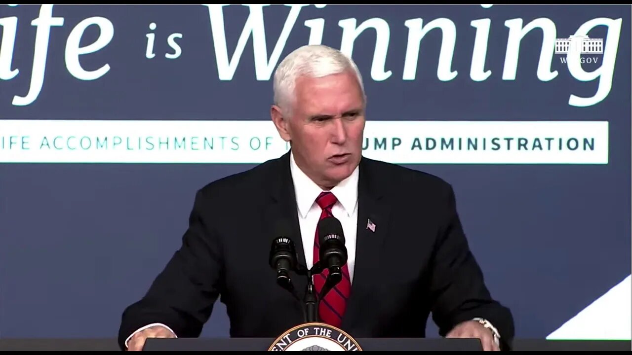 Senator Lankford Joins Vice President Pence at White House Life Is Winning Event