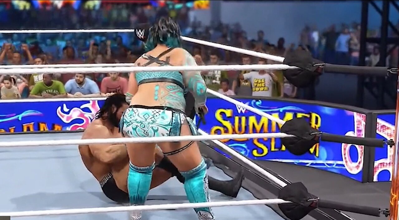 WWE 2K23 Drew MacIntyre vs Aqua Girl