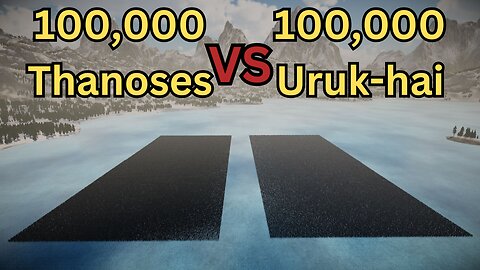 100,000 Thanoses Versus 100,000 Uruk-hai || Ultimate Epic Battle Simulator 2