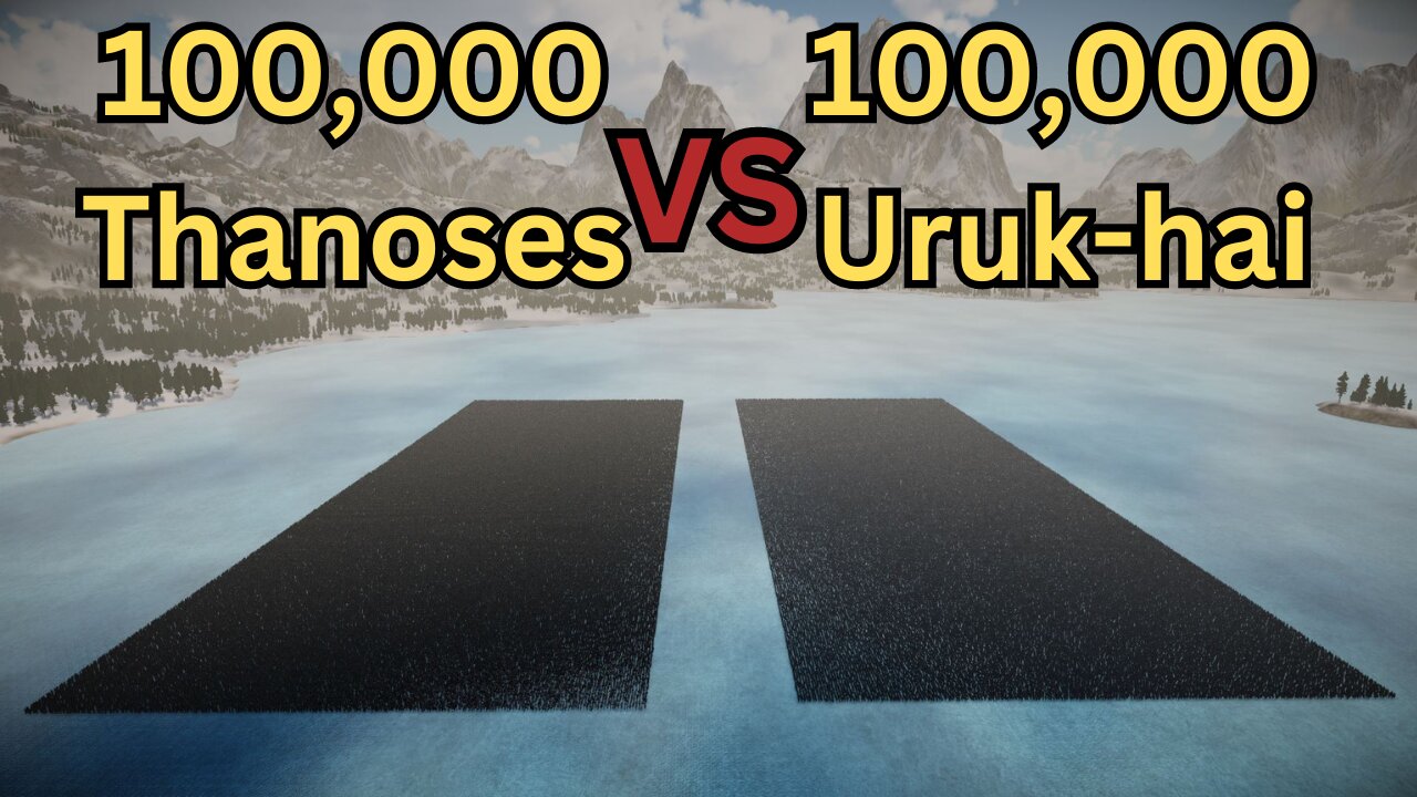 100,000 Thanoses Versus 100,000 Uruk-hai || Ultimate Epic Battle Simulator 2