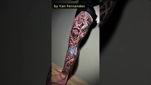 Stunning tattoo by Yan Fernandes #shorts #tattoos #inked #youtubeshorts