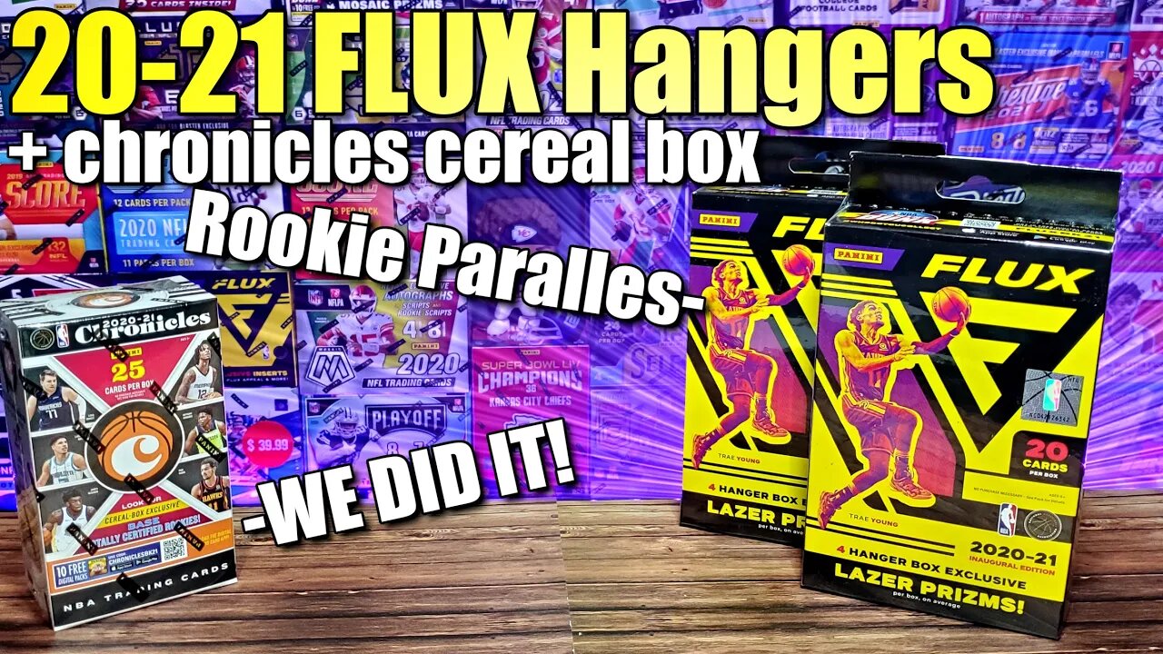 20-21 Flux Basketball Hangers + Chronicles Cereal Box | We Got it! Searching for Ball & Edwards