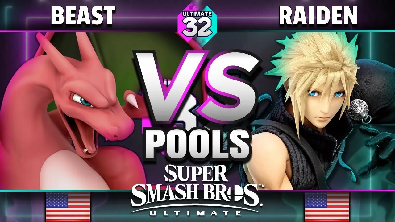 ULTIMATE 32 - NPT | Beast (Pokemon Trainer) vs. BZB | Raiden (Cloud) - Pools