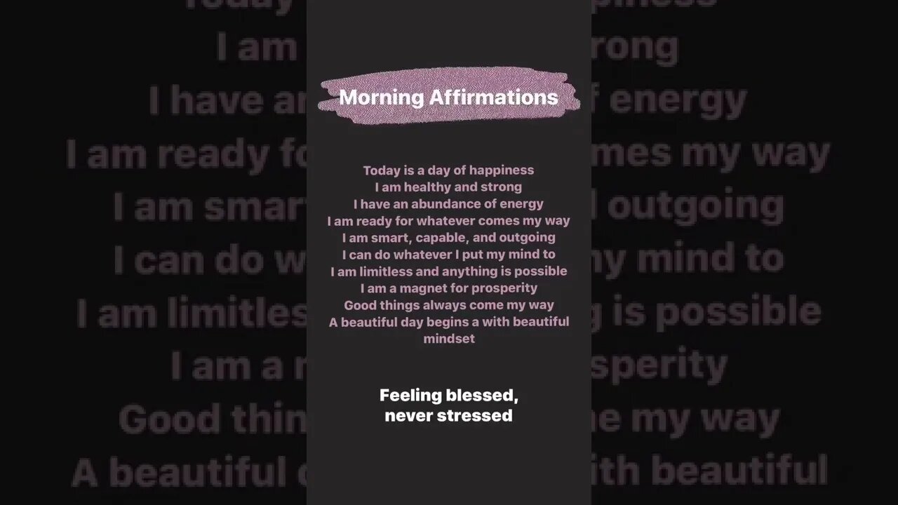 Morning Affirmations |#motivation #morningaffirmations #affirmations | Your Vision's Factory