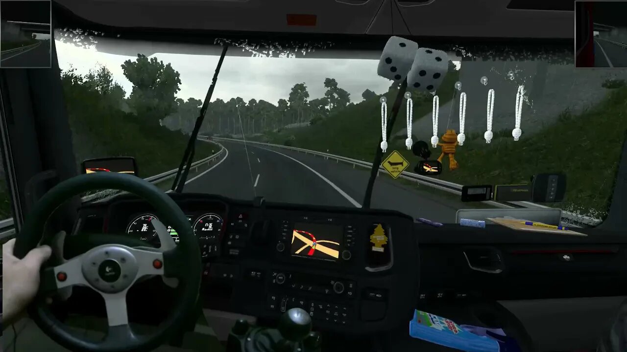 POV SCANIA S MOTOR V8 - DIREÇÃO REAL - MAPA EUROPEU - ETS2 1.42 - LOGITECH G25