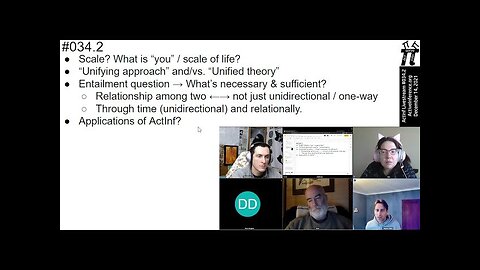 ActInf Livestream #034.2 ~ "The free energy principle: it’s not about what it takes..."