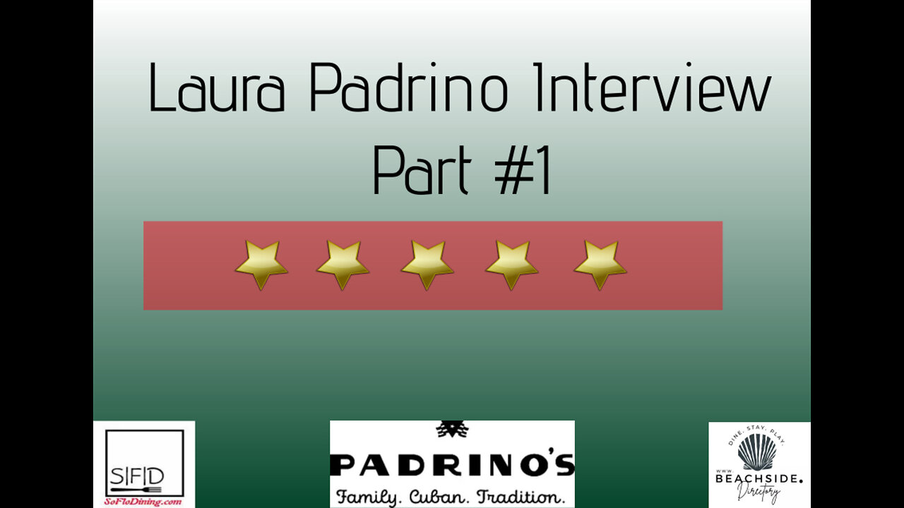 Who’s at The Chef’s Table with Chef Dan? Dive into the Padrino's Legacy with Laura Padrino! Part I