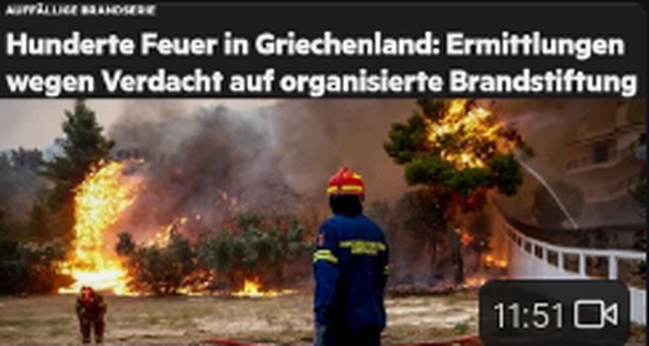 Waldbrände durch Brandstiftung der Klima-Fanatiker! Rüdiger Hoffmann live