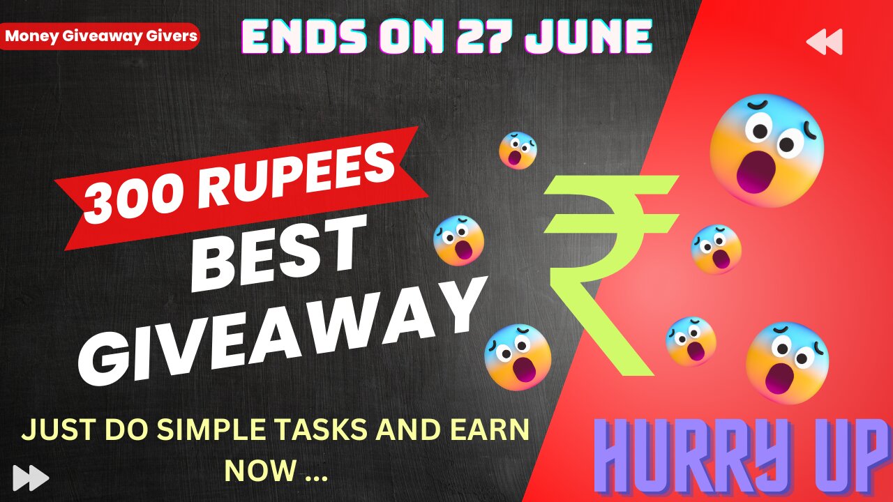 Paytm cash giveaway ends on 27 June participate now !! 300 rupees by doing simple tasks || Money GG.