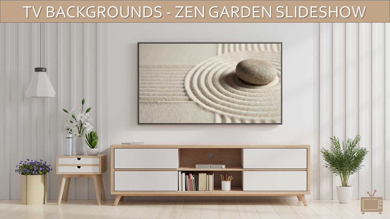 TV Background Zen Garden Screensaver Tv Art Slideshow / No sound