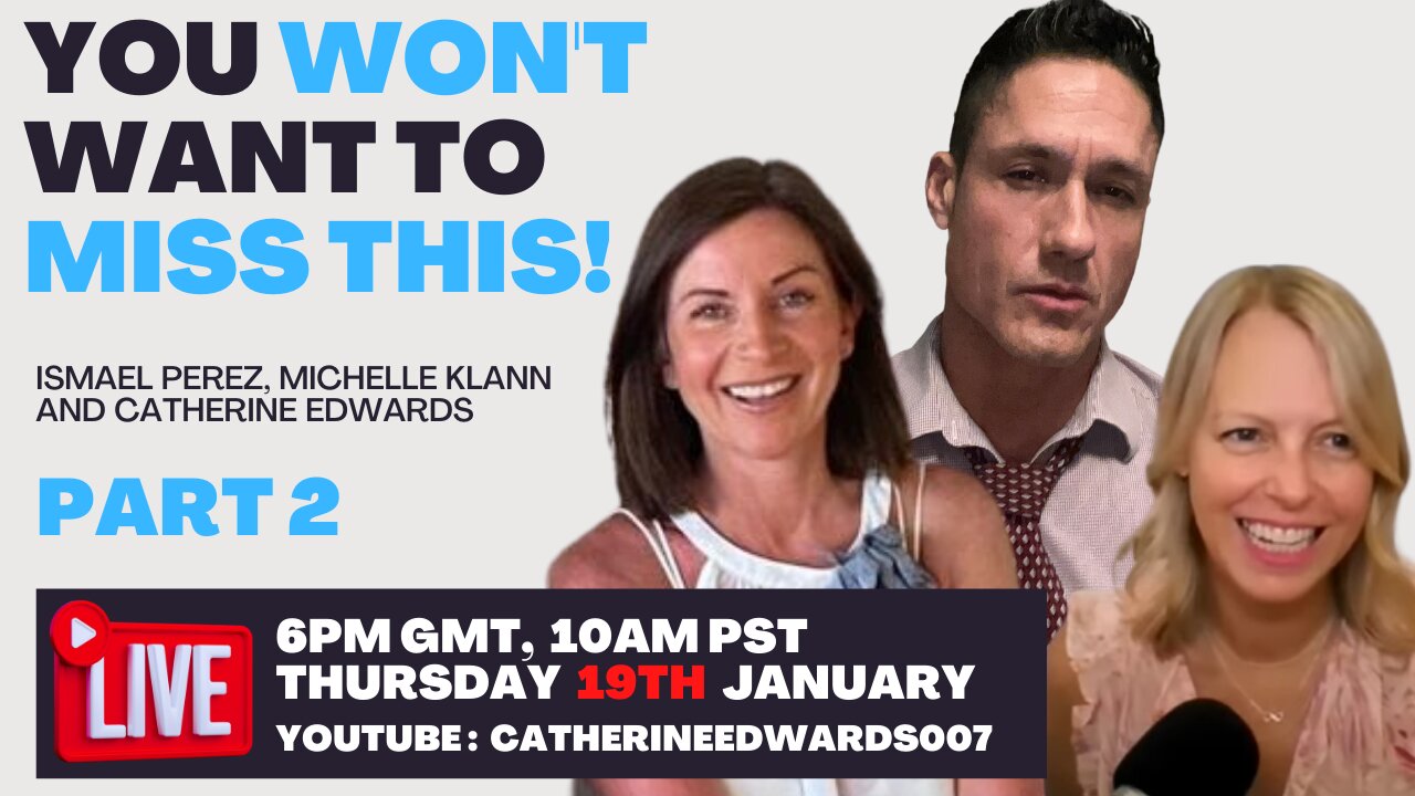 LIVESTREAM 2-Ismael Perez, Michelle Klann & Catherine Edwards BANNED ON YT