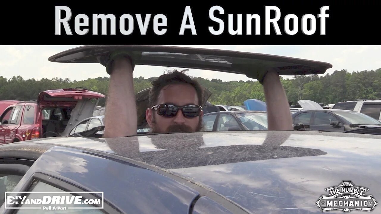 How To Remove an VW Sunroof Glass ~ Salvage Yard Tips