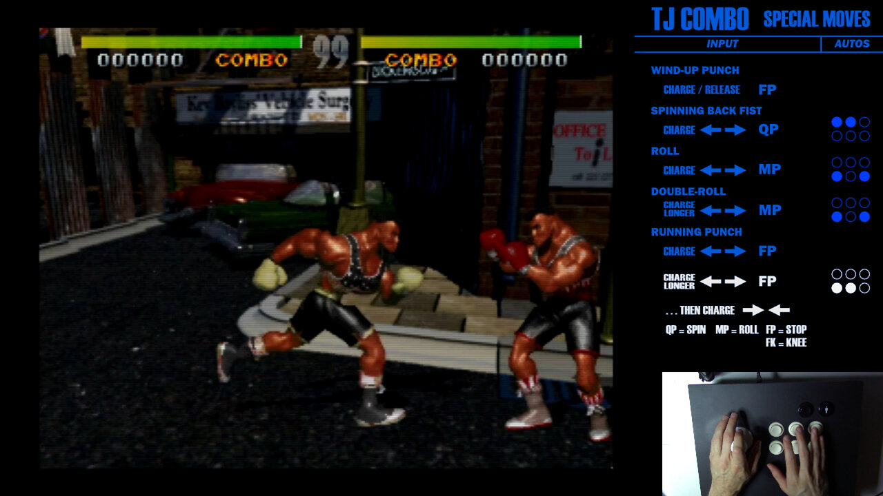 KILLER INSTINCT (1994) : T.J. COMBO TUTORIAL (Detailed MOVE LIST)