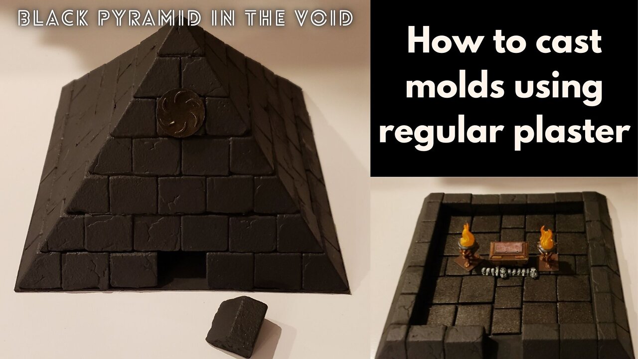 How to Cast using Regular Plaster [Black Pyramid in the Void Homage]