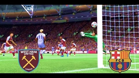 FIFA 22 | WESTHAM VS BARCELONA | PLAYSTATION GAMEPLAY | ONLINE / EN VIVO - PS5