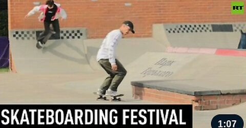 Skateboarders from around the world show off their skills at Grand Skate Tour 2023 in Russia