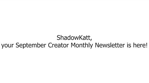 September Creator Newsletter 2022