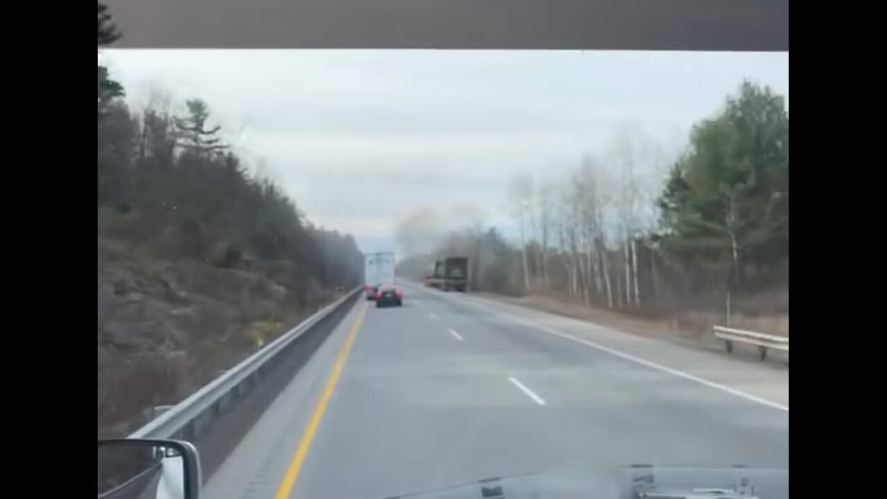 Truck Fire On Highway 401