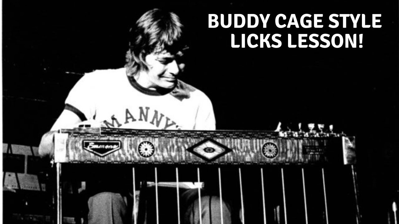 Buddy Cage syle licks. Pedal steel lesson!