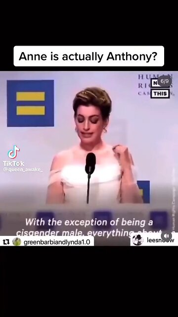 Anne Hathaway is actually Anthony?